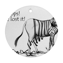 Lost Round Ornament (two Sides) by cutepetshop