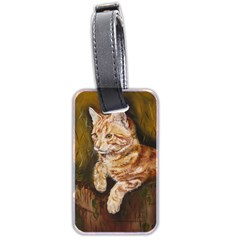 Cute Cat Luggage Tag (two Sides)