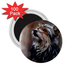 Puppy 2 25  Button Magnet (100 Pack)