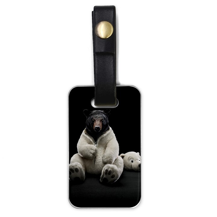 Bear in Mask Luggage Tag (One Side)