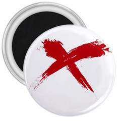 Red X 3  Button Magnet by magann