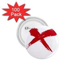 Red X 1 75  Button (100 Pack) by magann