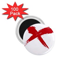 Red X 1 75  Button Magnet (100 Pack) by magann