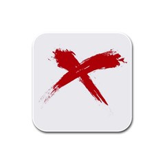 Red X Drink Coasters 4 Pack (square) by magann