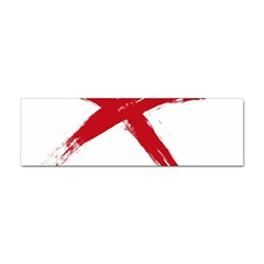 Red X Bumper Sticker 10 Pack by magann