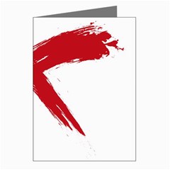 Red X Greeting Card (8 Pack) by magann