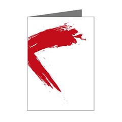 Red X Mini Greeting Card by magann