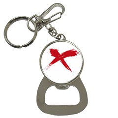 Red X Bottle Opener Key Chain by magann