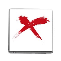 Red X Memory Card Reader With Storage (square)