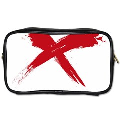 Red X Travel Toiletry Bag (one Side)