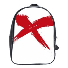 Red X School Bag (xl) by magann