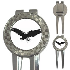 Grunge Bird Golf Pitchfork & Ball Marker by magann