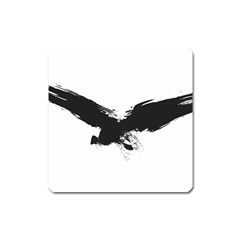 Grunge Bird Magnet (square) by magann