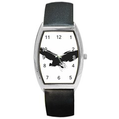 Grunge Bird Tonneau Leather Watch by magann