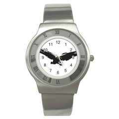 Grunge Bird Stainless Steel Watch (unisex) by magann