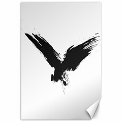 Grunge Bird Canvas 12  X 18  (unframed) by magann