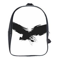 Grunge Bird School Bag (large)