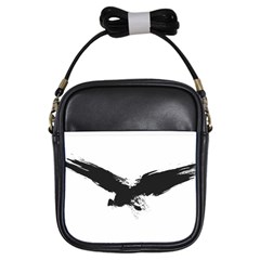 Grunge Bird Girl s Sling Bag by magann