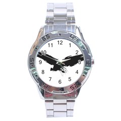 Grunge Bird Stainless Steel Watch (men s)