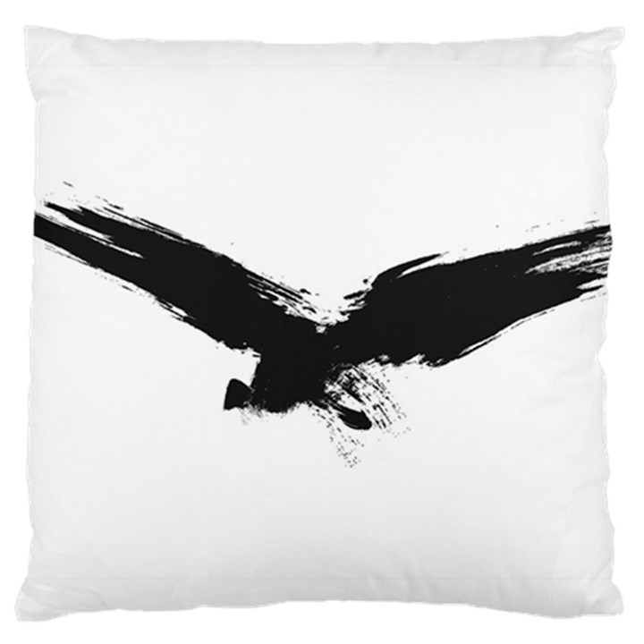 Grunge Bird Large Cushion Case (Two Sides)