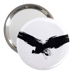 Grunge Bird 3  Handbag Mirror