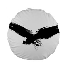 Grunge Bird 15  Premium Round Cushion 