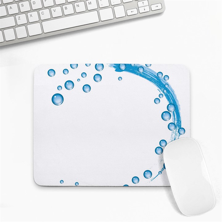 Water Swirl Small Mouse Pad (Rectangle)