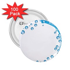 Water Swirl 2 25  Button (100 Pack)