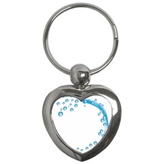 Water Swirl Key Chain (heart) by magann