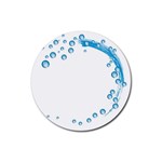 Water Swirl Drink Coasters 4 Pack (Round) Front