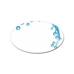 Water Swirl Sticker (Oval) Front