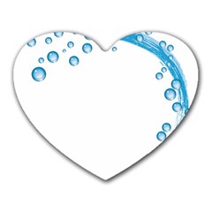 Water Swirl Mouse Pad (heart)