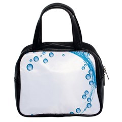 Water Swirl Classic Handbag (two Sides)