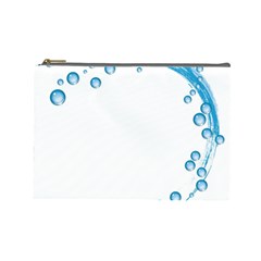 Water Swirl Cosmetic Bag (large) by magann