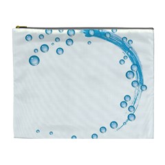 Water Swirl Cosmetic Bag (xl) by magann