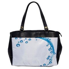 Water Swirl Oversize Office Handbag (one Side) by magann