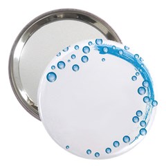 Water Swirl 3  Handbag Mirror