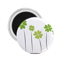 Clover 2 25  Button Magnet by magann