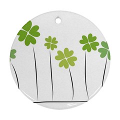 Clover Round Ornament