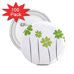 Clover 2 25  Button (100 Pack) by magann