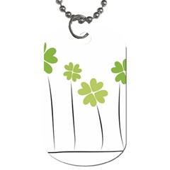 Clover Dog Tag (two Sided) 