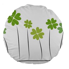 Clover 18  Premium Round Cushion  by magann