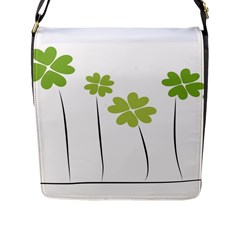 Clover Flap Closure Messenger Bag (large) by magann