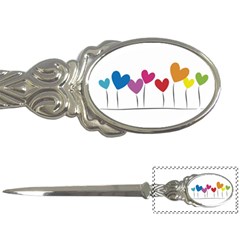 Heart Flowers Letter Opener by magann