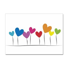 Heart Flowers A4 Sticker 10 Pack by magann