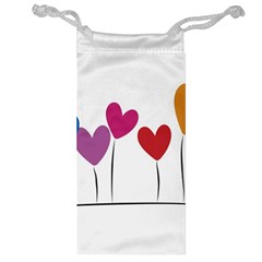 Heart Flowers Jewelry Bag by magann