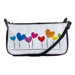 Heart Flowers Evening Bag by magann