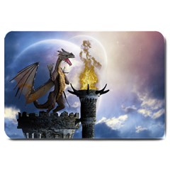 Dragon Land 2 Large Door Mat by gatterwe