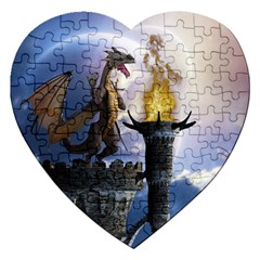 Dragon Land 2 Jigsaw Puzzle (heart) by gatterwe