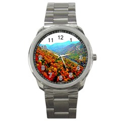 Through The Mountains Sport Metal Watch by Majesticmountain